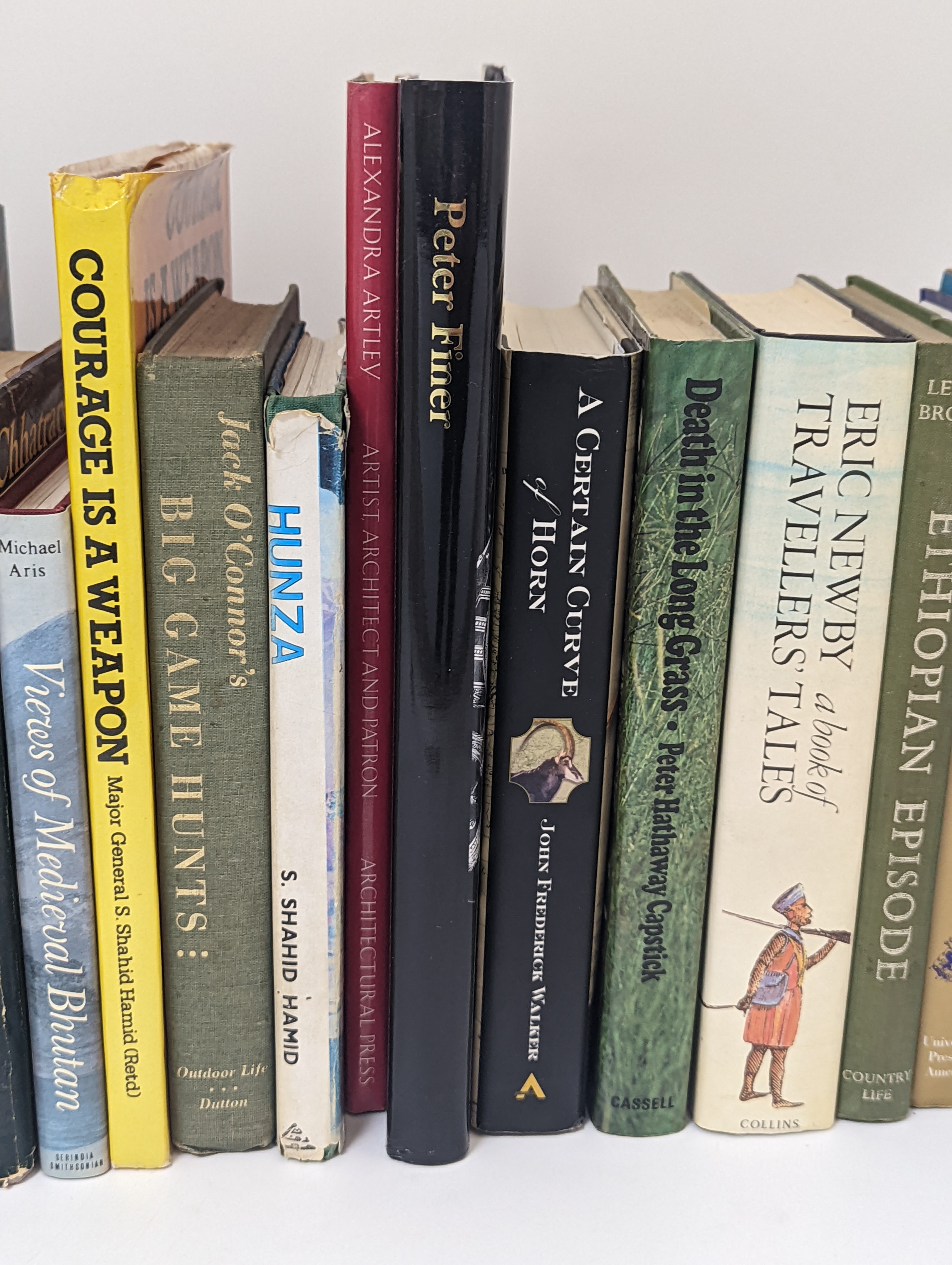 Gates, Elgin T. Trophy Hunter in Asia. Winchester Press, New York, 1971. Malgonkar, Manohar. Chhatrapatis of Kolhapur. Bombay, 1971. Aris, Michael. The Raven Crown. The Origins of Buddhist Monarchy in Bhutan. 4to., Londo